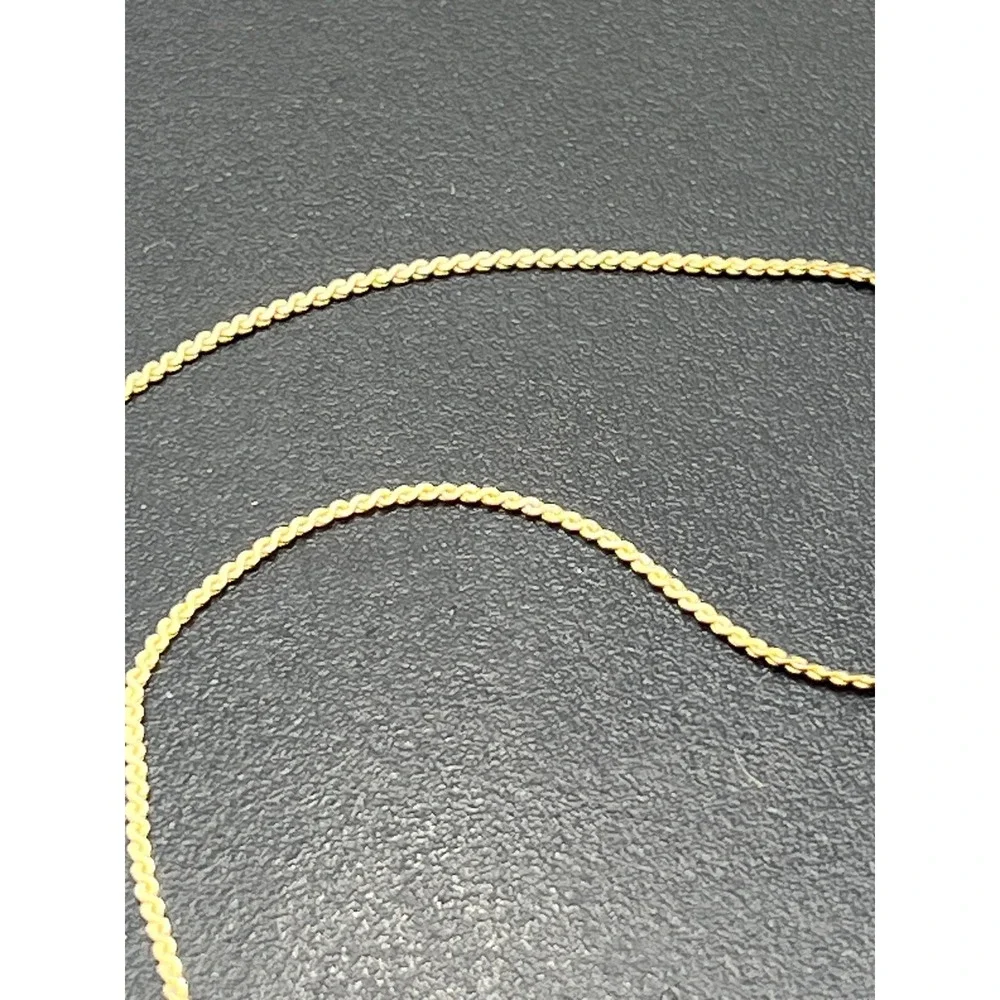 14K Solid Gold Classic Cuban link‎ Curb Layering Chain Bracelet 7